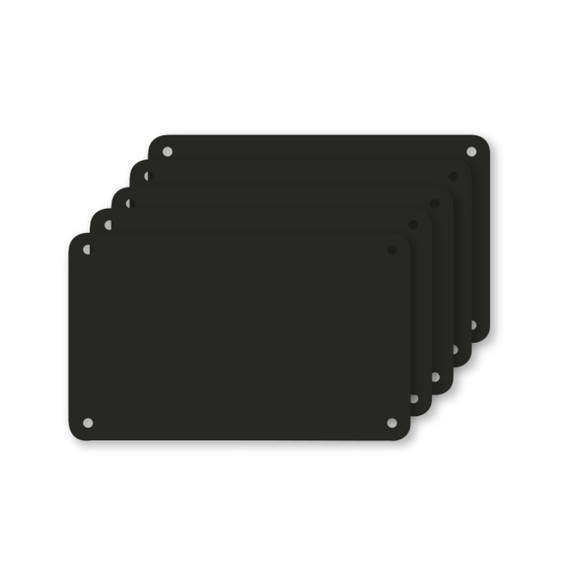 Snijplaat, 5x, Profboard serie 1000, zwart, 32,5x53cm