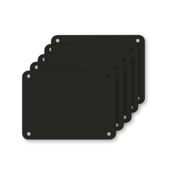 Snijplaat, 5x, Profboard serie 1000, zwart, 30x40cm