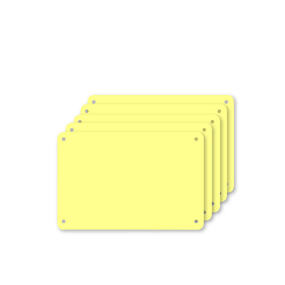 Snijplaat, 5x, Profboard serie 1000, geel, 40x60cm