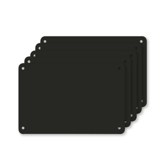 Snijplaat, 5x, Profboard serie 1000, zwart, 40x60cm