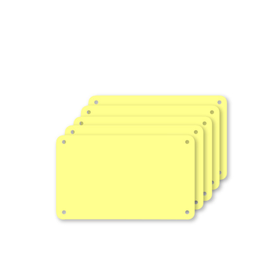 Snijplaat, 5x, Profboard serie 1000, geel, 32,5x53cm