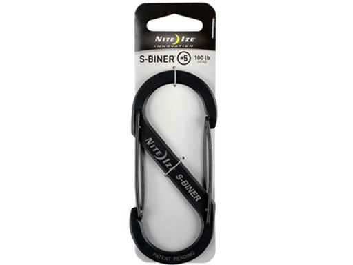 Crochet de carabine, dbbl, NtIze, S-Biner, zwrt, max.45kg
