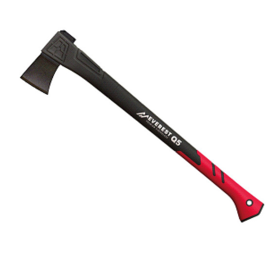 Boombijl, Everest, Q5, zwart/rood, 71cm, doos