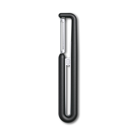 Eplucheur fin, Victorinox, Nova-I, noir, dentelé, double, coffret cadeau