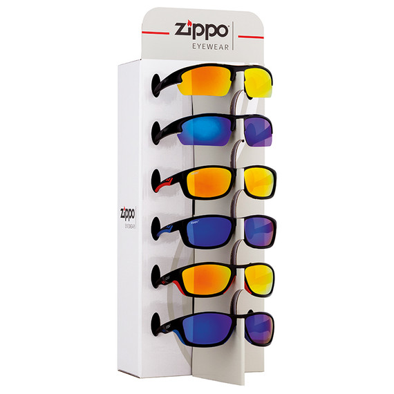 Présentoir à lunettes de soleil, Zippo, OBP-6S, Sport, 6 pièces, rempli