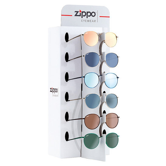 Display voor 6 zonnebrillen, Zippo, OB130, incl. 9 brillen