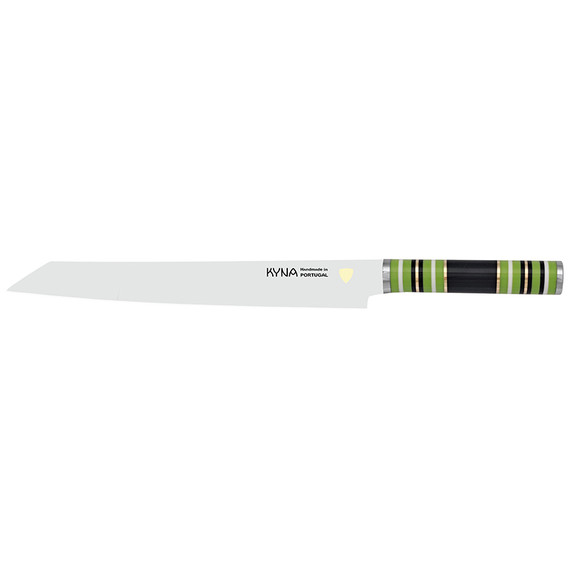 Couteau à sashimi, Kyna, acier inoxydable, manche rayé, 26 cm, coffret