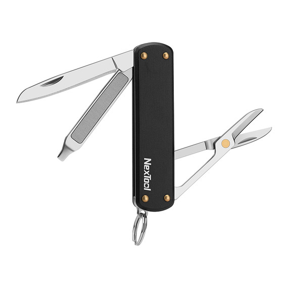 Zakmes, Nextool, Mini, 5f, RVS, zwart, doos