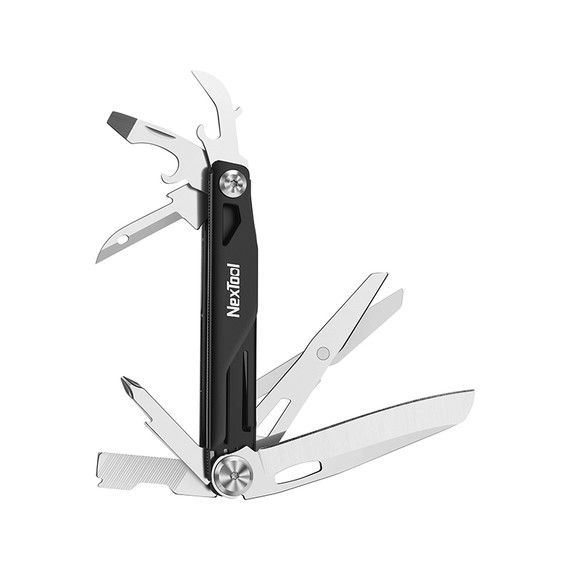 Couteau de poche, Nextool, Knight EDC, 12f, acier inoxydable, noir, boîte