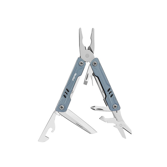 Multitool, Nextool, Mini Sailor S11, 11f, RVS, blauw, doos