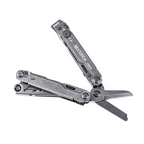 Multitool, Nextorch, pioneer, 14f, acier inoxydable, gris, boîte