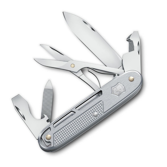 Couteau de poche, Victorinox, Synergy X Alox, 10f, argent, boîte Couteau de poche, Victorinox, Synergy X Alox, 10f, argent, boîte