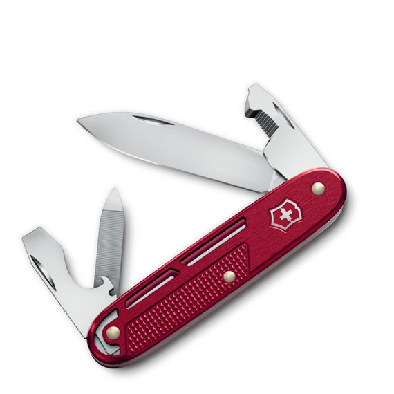 Couteau de poche, Victorinox, Synergy Alox, 9 fonctions, rouge, boîte