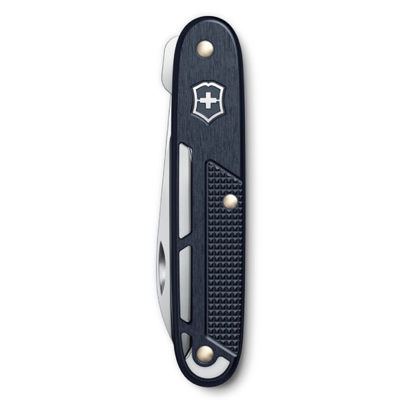 Couteau de poche, Victorinox, Onefold Alox, 2f, bleu foncé, boîte Couteau de poche, Victorinox, Onefold Alox, 2f, bleu foncé, boîte