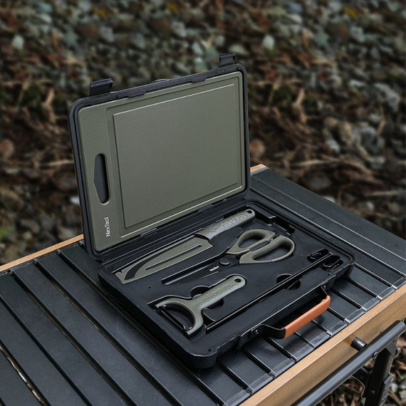 Barbecue-toolset, Nextool, 6-delig, 300x135x60mm, koffer