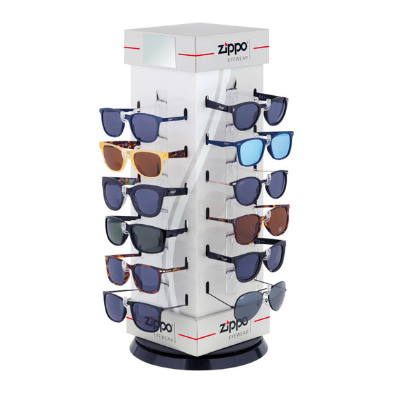 Display voor 24 zonnebrillen, Zippo, OBP-X24A, gevuld