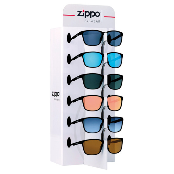 Display voor 6 zonnebrillen, Zippo, OB-224A, incl. 9 brillen