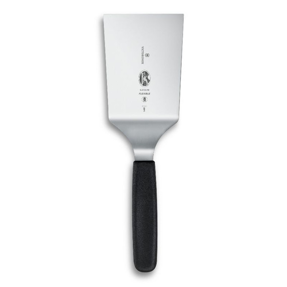 Grillspatel, Victorinox, recht, rvs/poly, zwart, 12cm, bl