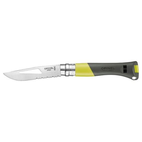 Zakmes N°09 Ocean, Opinel, Yellow, rvs/polyamide, kaart