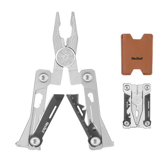 Multitool, Nextool, Silver Blade EDC tool, 14f, rvs, in doos
