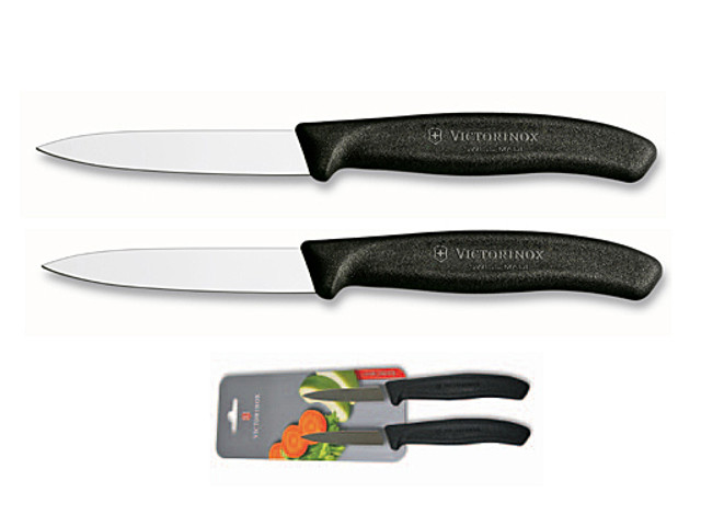 Groente-/schilmesje 2x, Victorinox, Swiss Classic, spits, 8cm