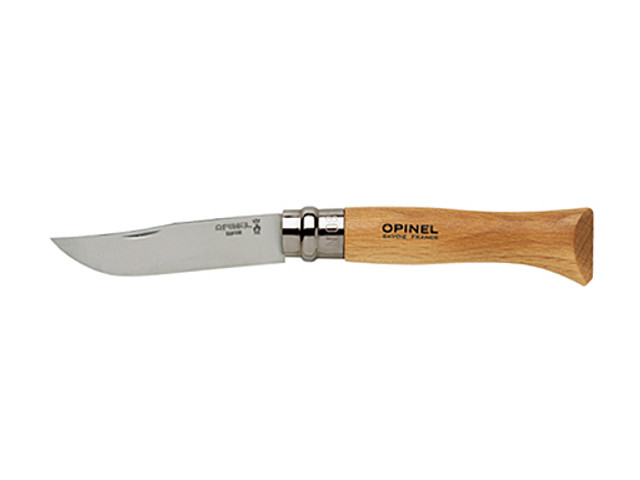 Couteau de poche N°08, Opinel, Tradition Inox, virobloc