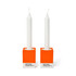 Kaarsenhouder 2 stuks, Pantone, porselein, 78x55mm, doos