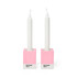 Kaarsenhouder 2 stuks, Pantone, porselein, 78x55mm, doos