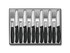 Linge de table,Victorinox,SwissCl.,12 pièces,acier inoxydable/PP noir,ds