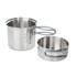 Set de casseroles,Esbit,2pcs,acier inoxydable,1ltr,inklpb.handgr,sac de rangement
