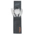 Couverts de camping, 3 pcs, Esbit, titane, carabine, nyl.bag