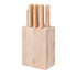 Messenblok, Opinel, 9 sleuven, 167x230x116mm, beukenhout