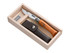 Coffret cadeaum.N°08Carbone,OpinelCl.,non inox/bois,virobl.,étui