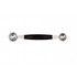 Uithollepel, Diamant Sabatier, rvs/PP, dubbel, skin