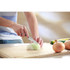 Couteau de cuisine univ., Groovetech, acier inoxydable/ TPR noir, lisse, ds