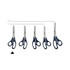 Ciseaux de coupe, Homey's Adile, gauche, acier inoxydable/nylon bleu, carte