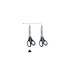 Huishoudschaar, Homey's Adile, rvs/blauw nylon, kaart