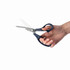 Coupeuseschaar, Homey's Adile, rvs/blauw nylon, kaart