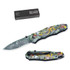 Couteau de poche, Herbertz, CJH, dragon, acier inoxydable/Aluminium, boîte