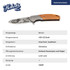 Zakmes, Herbertz, Hert motief, RVS/Olijfhout, doos