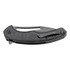 Couteau de poche à 1 mainHerbertz, noir, acier inoxydable/G10, courbé, boîte
