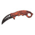 Couteau de poche Karambit, Herbertz, Red Camo, acier inoxydable/ABS, boîte