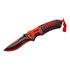 Couteau de poche à 1 mainHerbertz, rouge/noir, acier inoxydable/ABS, cordon, boîte