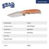 Outdoormes, Herbertz, RVS/Olijfhout, Nylon etui, doos