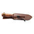 Machette, Herbertz, Bolo, acier inoxydable / bois de cerisier, étui en cuir, boîte