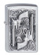 Briquet,Zippo,Western Style,Emblème du revolver,chrome brossé