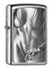 Briquet,Zippo,style fille,Zipper Girl,chrome brossé