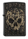 Aansteker,Zippo,Fantasy,Skulls in Skull,mat zwart,windbst.