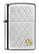 Aansteker,Zippo,Nature,Argyle Clover,satin chrome,windbest.