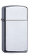 Briquet,Zippo,Slim,Chrome High Polished,avec.,coupe-vent